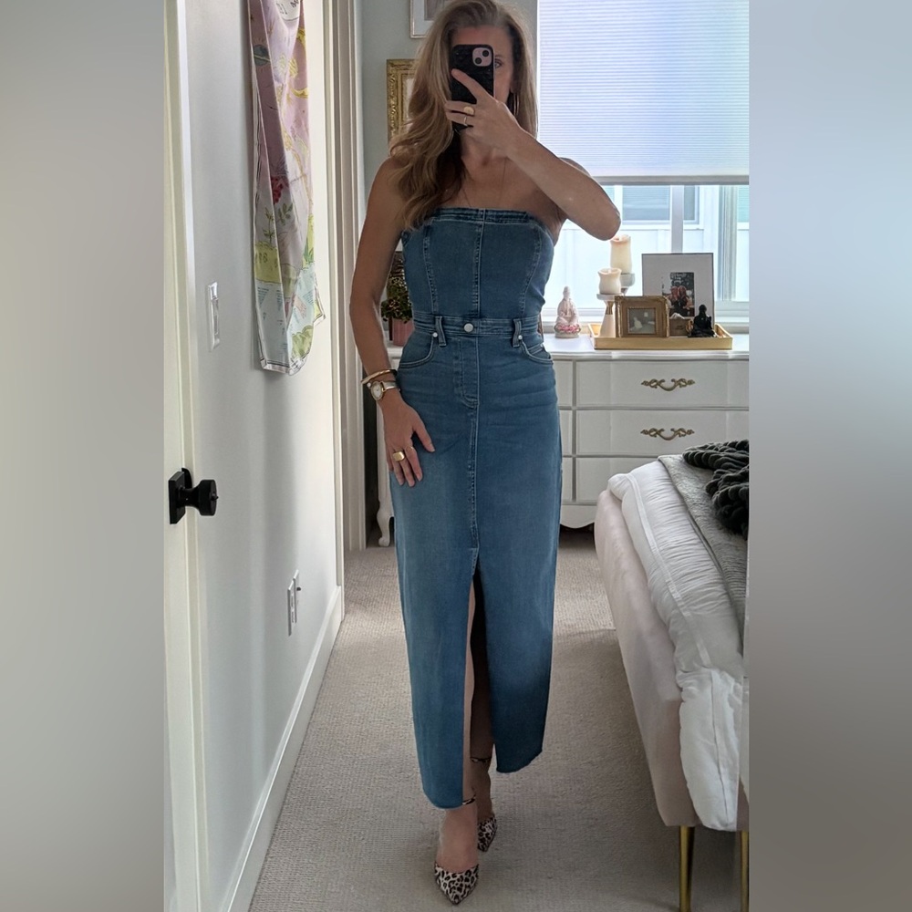 Pilcro Madi Front Slit Denim Dress - Anthropologie